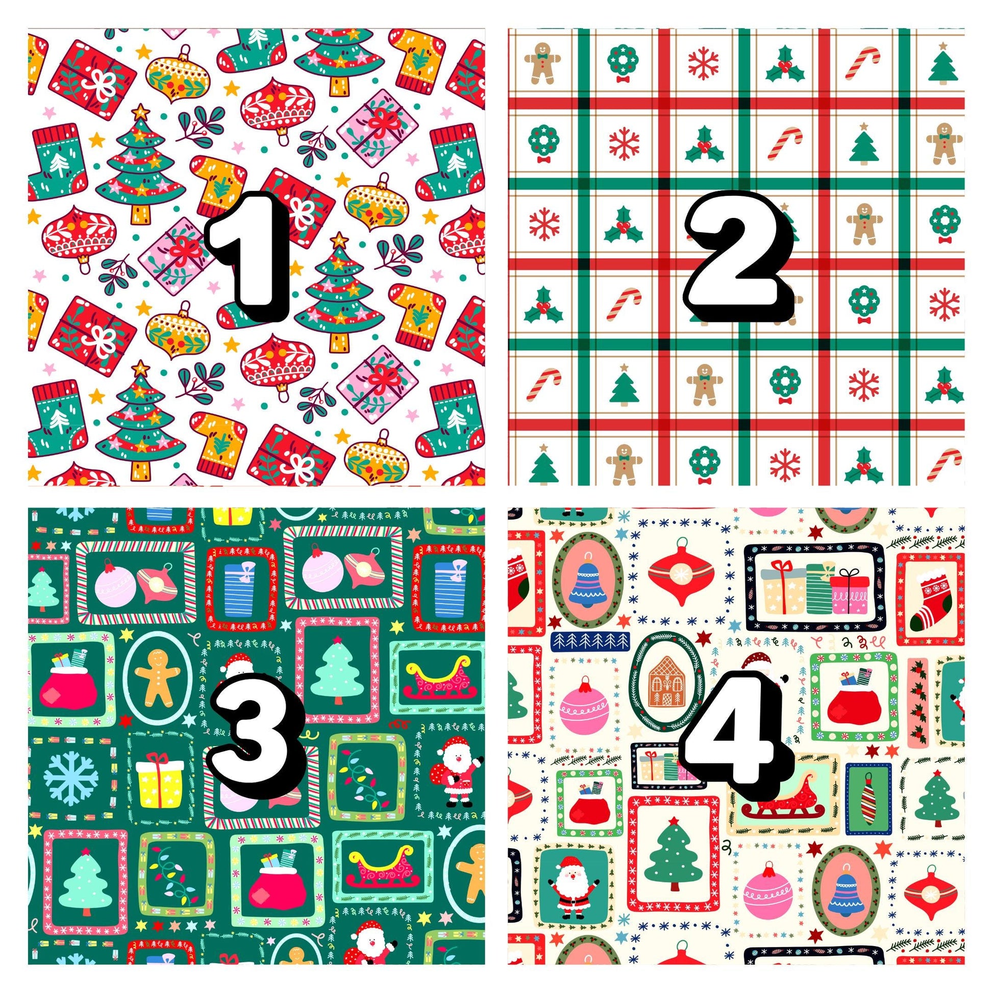 Christmas - Winter Transfer Papers – Festive Polymer Clay Surface Designs