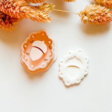 Acorn Charm Frame Cutter: Polymer Clay Jewelry Tool with Drill Guides