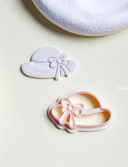 Bow Hat Clay Cutter with Imprint, Earring & Charm DIY
