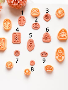 Aztec Clay Cutters Set: Tribal Boho Earring Tools