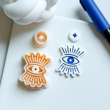 Mystic Eye Clay Cutter Set: Starburst Polymer Clay Earring Mold
