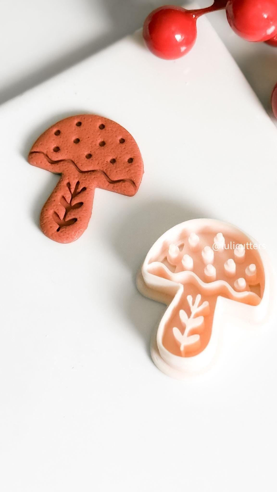 Nordic Mushroom Polymer Clay Cutter for Earrings and Ornaments
