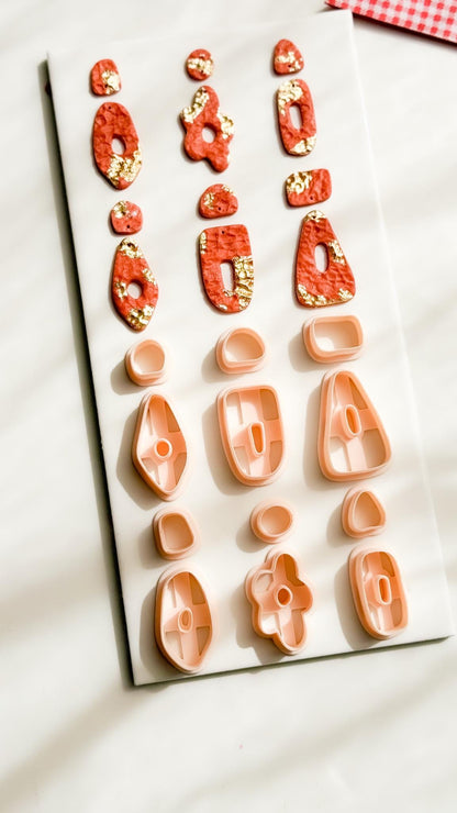 Geometric Polymer Clay Cutters 6 Shape Options for Earrings and Jewelry