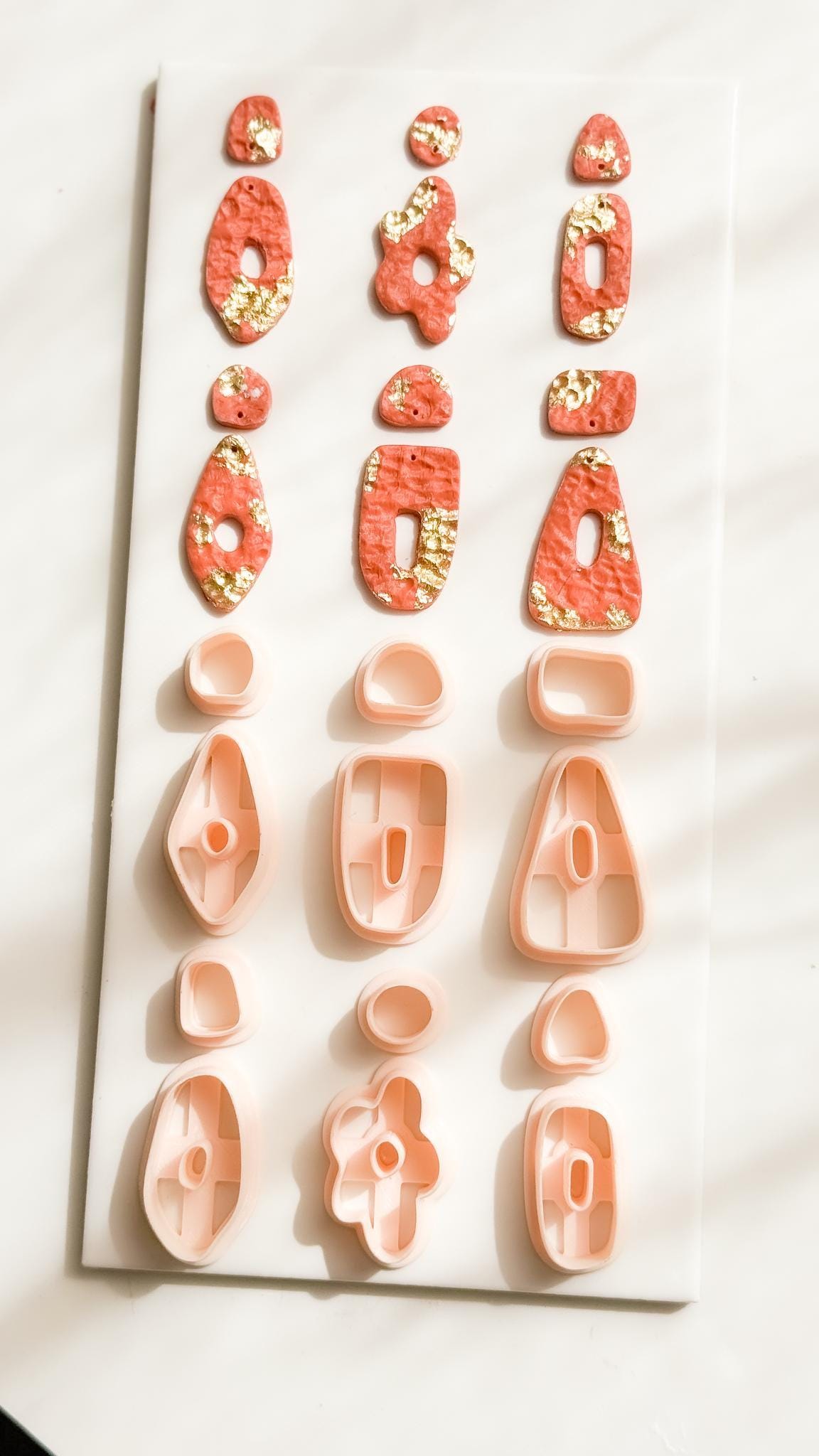 Geometric Polymer Clay Cutters 6 Shape Options for Earrings and Jewelry