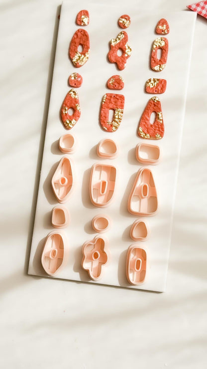 Geometric Polymer Clay Cutters 6 Shape Options for Earrings and Jewelry