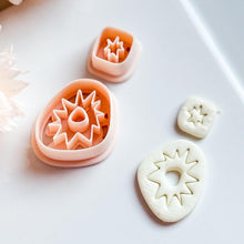 Sunburst Polymer Clay Earring Cutters: Abstract Layered Shapes