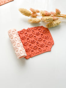 Halloween Jack-O'-Lantern & Ghost Emboss Clay Roller: Polymer Clay Jewelry Crafts