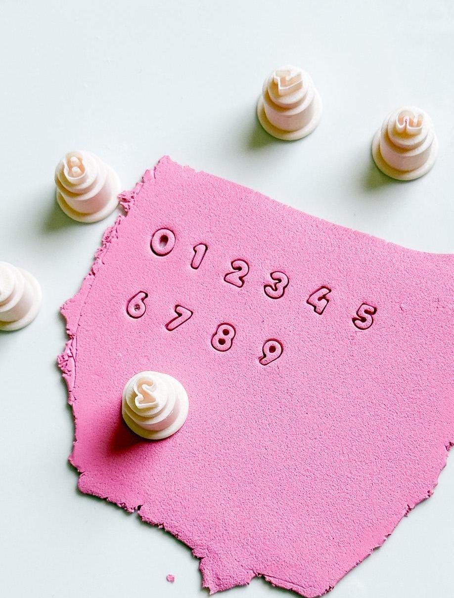 Mini Number Clay Cutter Set: 6mm Polymer Clay Tool