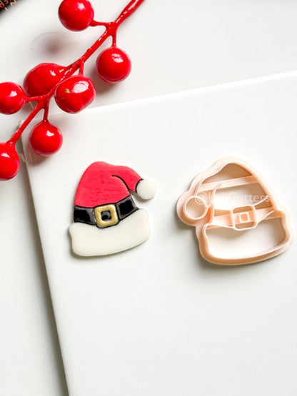 Santa Hat Clay Cutter: Christmas Polymer Clay Tool for Earrings & Charms