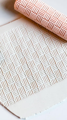 Grid Lines Texture Roller: Polymer Clay Jewelry & Crafts