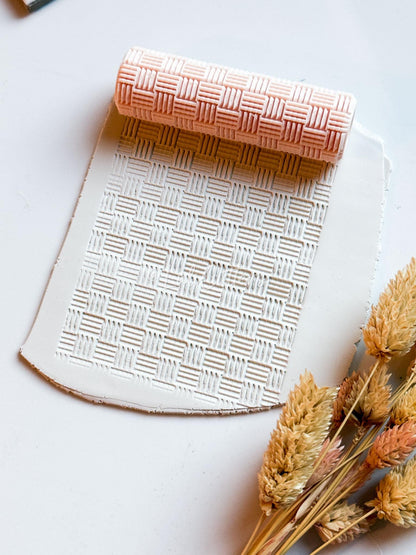 Grid Lines Texture Roller: Polymer Clay Jewelry & Crafts