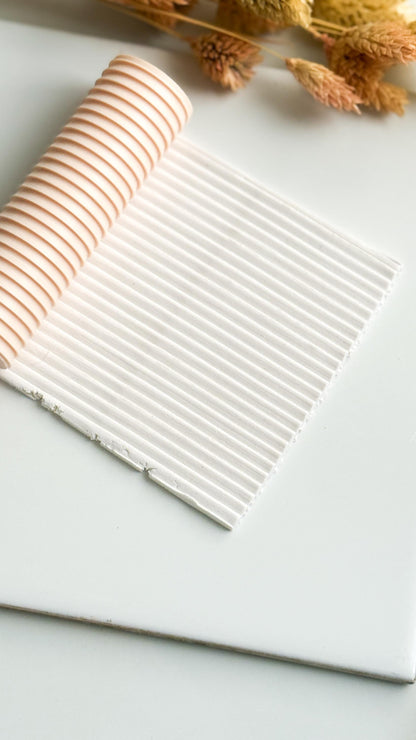 Minimalist Stripe Emboss Roller: Polymer Clay Jewelry & Crafts
