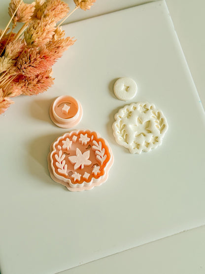 Maple Leaf Polymer Clay Cutter Set: Fall Floral Wreath Earring Tool