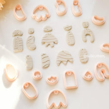 Polymer Clay Earring Cutter Set: Organic Shapes, Stud & Dangle (14 Piece)