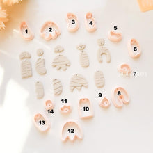 Polymer Clay Earring Cutter Set: Organic Shapes, Stud & Dangle (14 Piece)