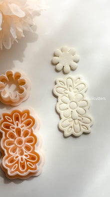 Lace Floral Earring Cutter Set Includes Statement Base + Matching Topper