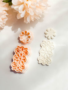 Lace Floral Earring Cutter Set Includes Statement Base + Matching Topper