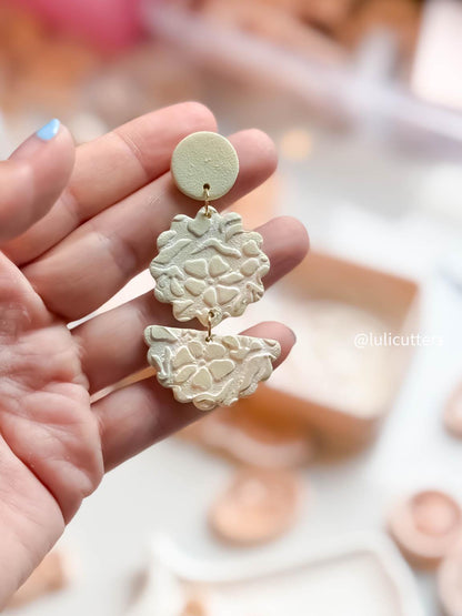 Scalloped Clay Cutter Set: 3-Piece Earring Shapes