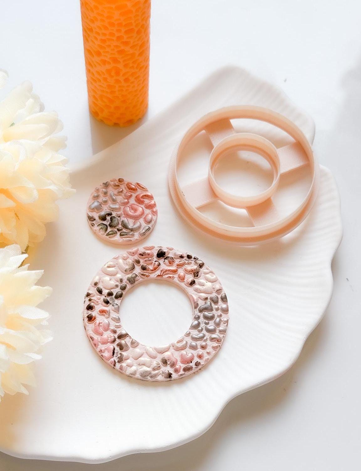 Leopard Texture Roller: Polymer Clay Embossing Tool