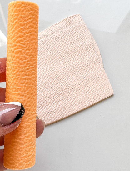 Leather Texture Roller: Polymer Clay Embossing Tool