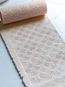 Geometric Retro Texture Roller: Polymer Clay Tile Pattern