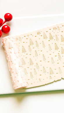 Polymer Clay Emboss Roller Winter Forest Tree Texture
