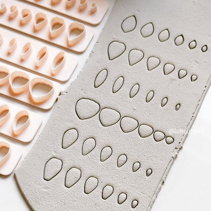 Polymer Clay Leaf Cutter Set: Floral Jewelry Tool, 6 Sizes