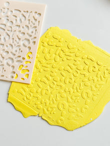Leopard Print Stencil | Animal Pattern Stencil for Clay & Crafts