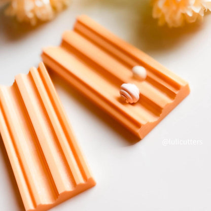 Striped Polymer Clay Bead Roller: 11mm & 7mm Round Bead Tool