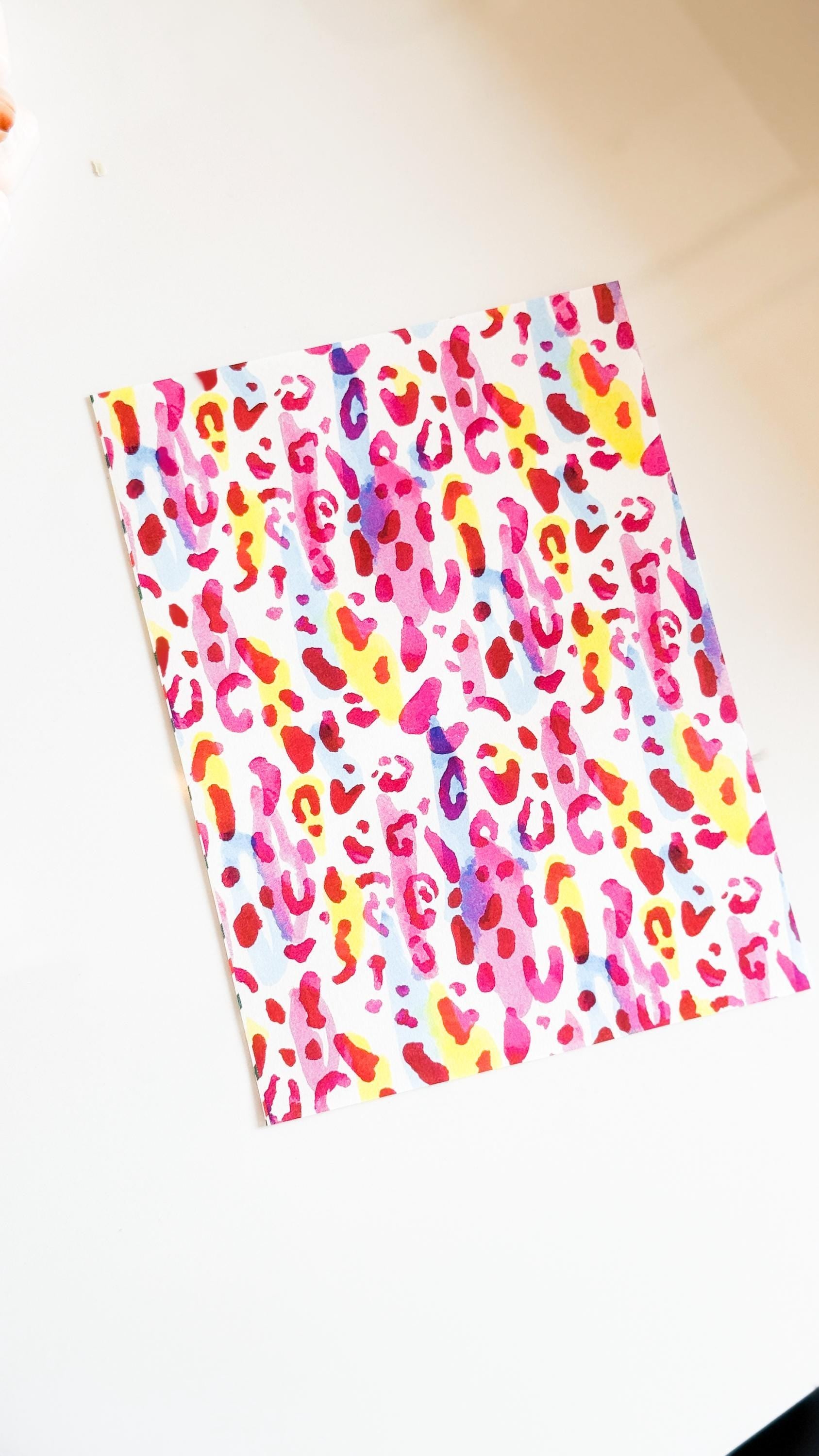 Animal Print Polymer Clay Transfer Paper: Leopard, Dalmatian (9x14cm)