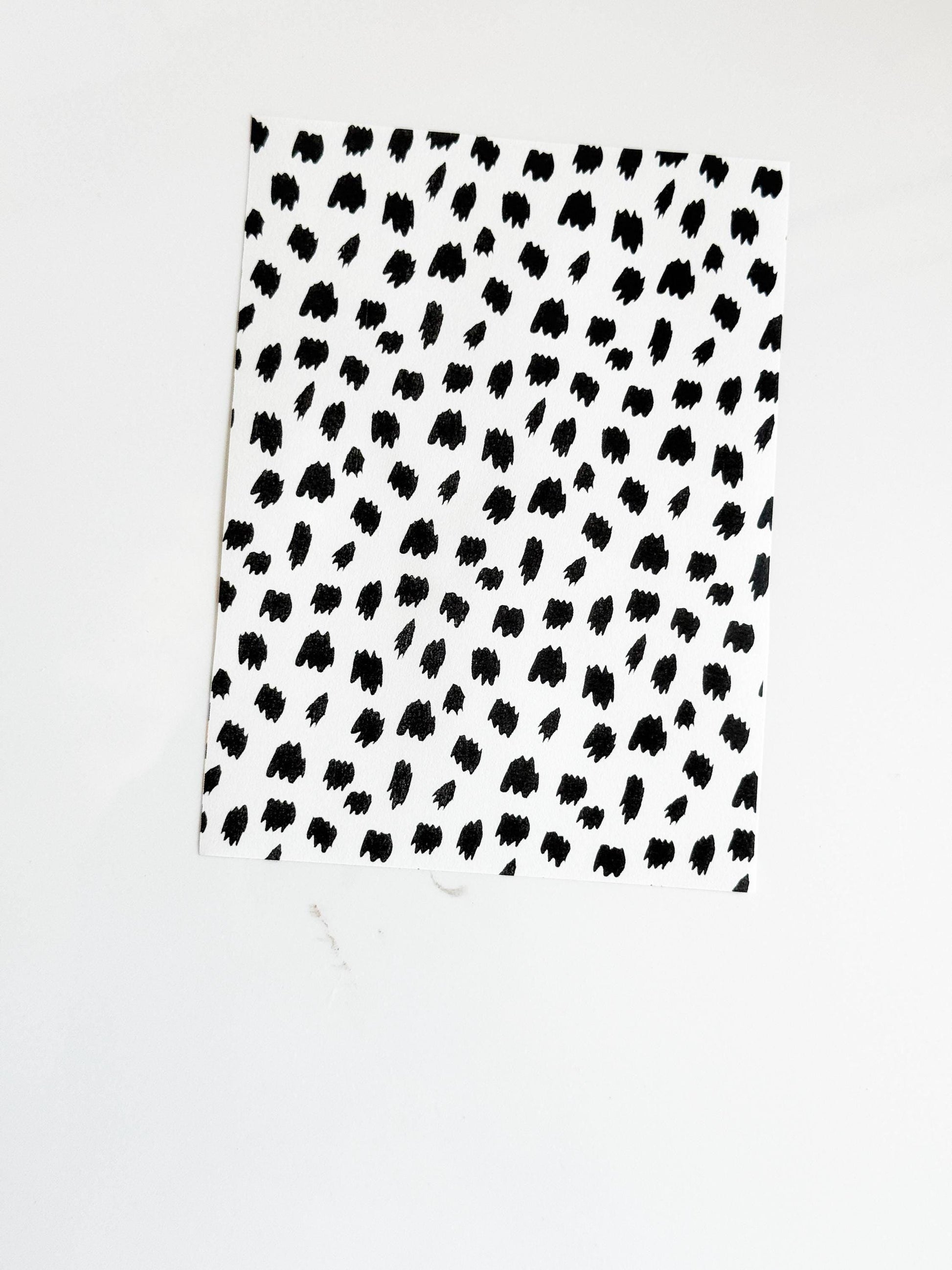 Animal Print Polymer Clay Transfer Paper: Leopard, Dalmatian (9x14cm)