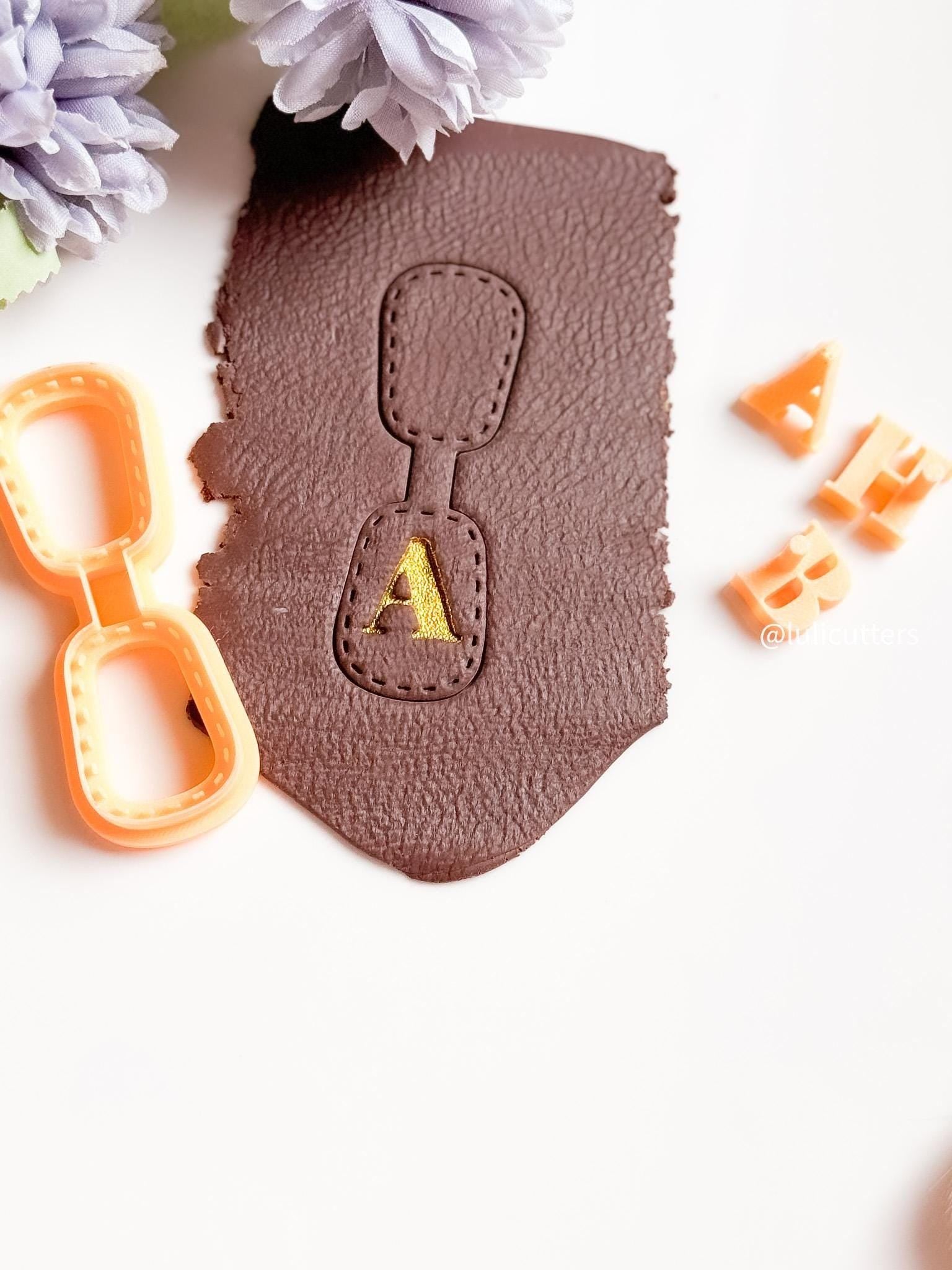 Handle Letter Stamp Set: Polymer Clay, Pottery, Soap