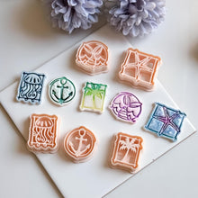 Tiki Summer Polymer Clay Cutters: Ocean Theme Mold Set