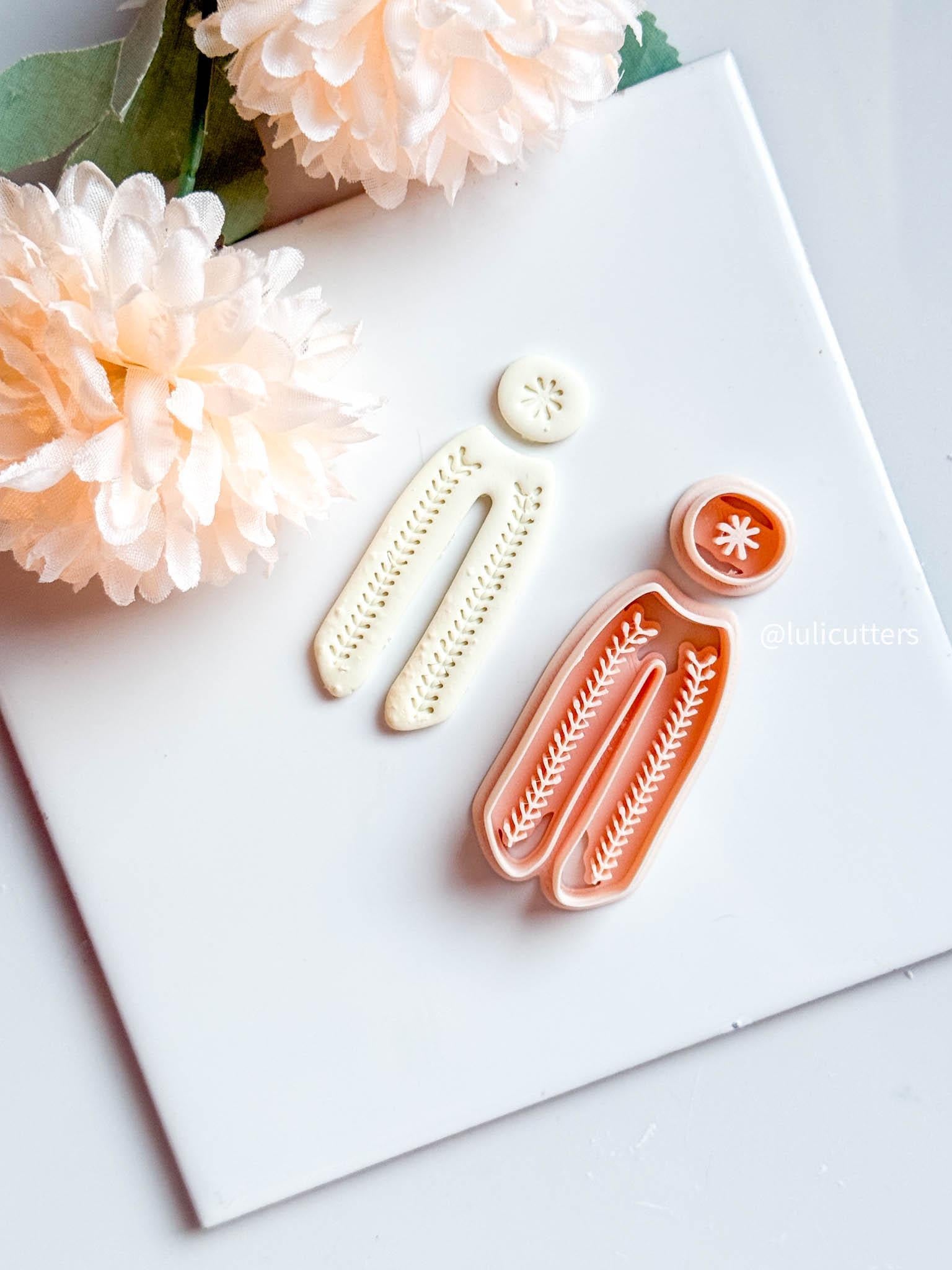 Herringbone Clay Cutter Set Includes Dangle Base + Matching Topper