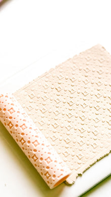 Stars and Dots Embosser Roller for Polymer Clay Geometric Texture Tool