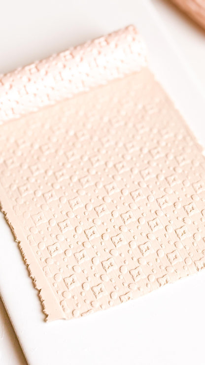 Stars and Dots Embosser Roller for Polymer Clay Geometric Texture Tool