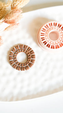Sunburst Polymer Clay Cutter: Radiating Circle Tool for Jewelry