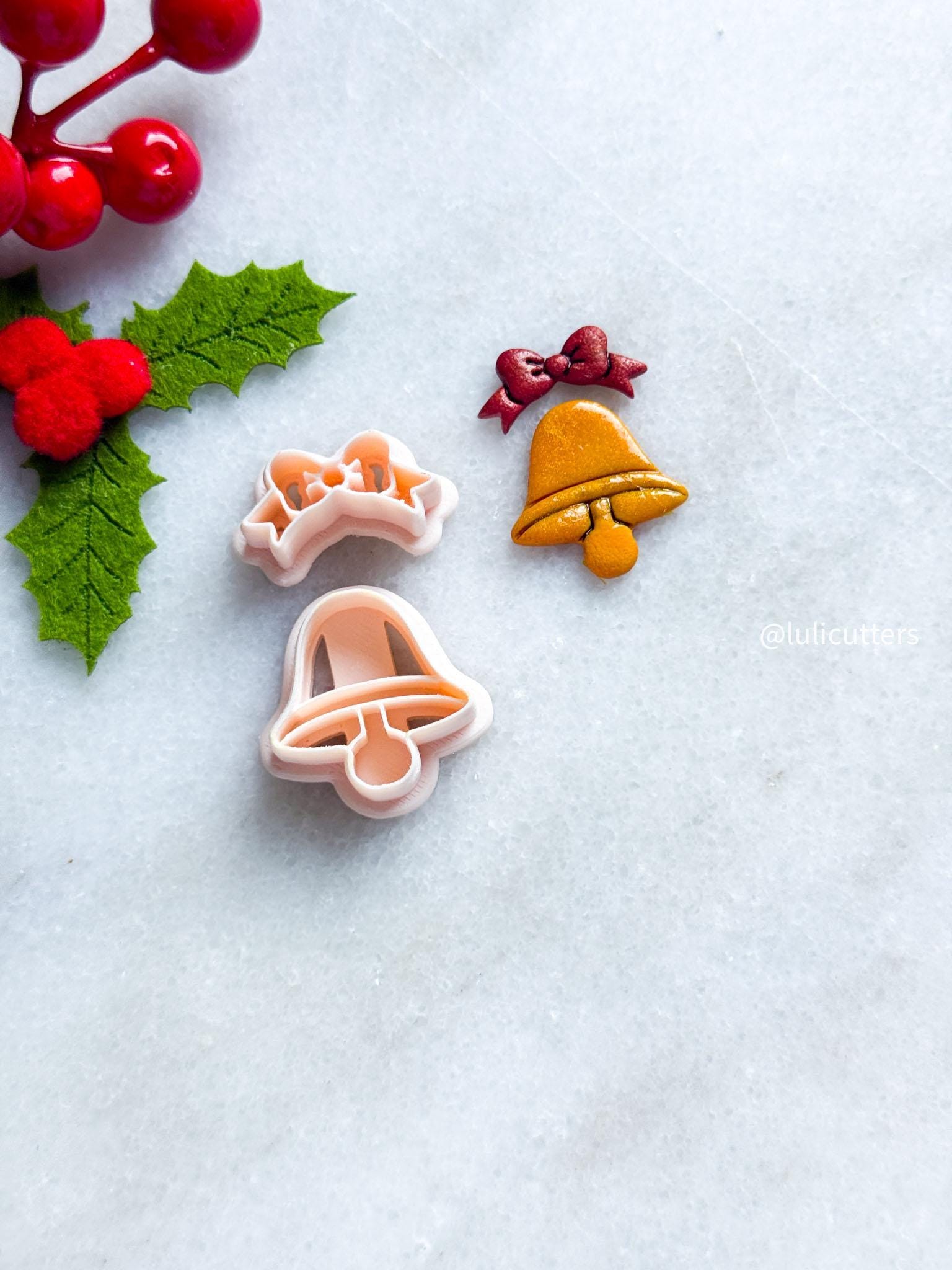 Bell & Bow Polymer Clay Cutter Set: Dangle Earring Jewelry Making