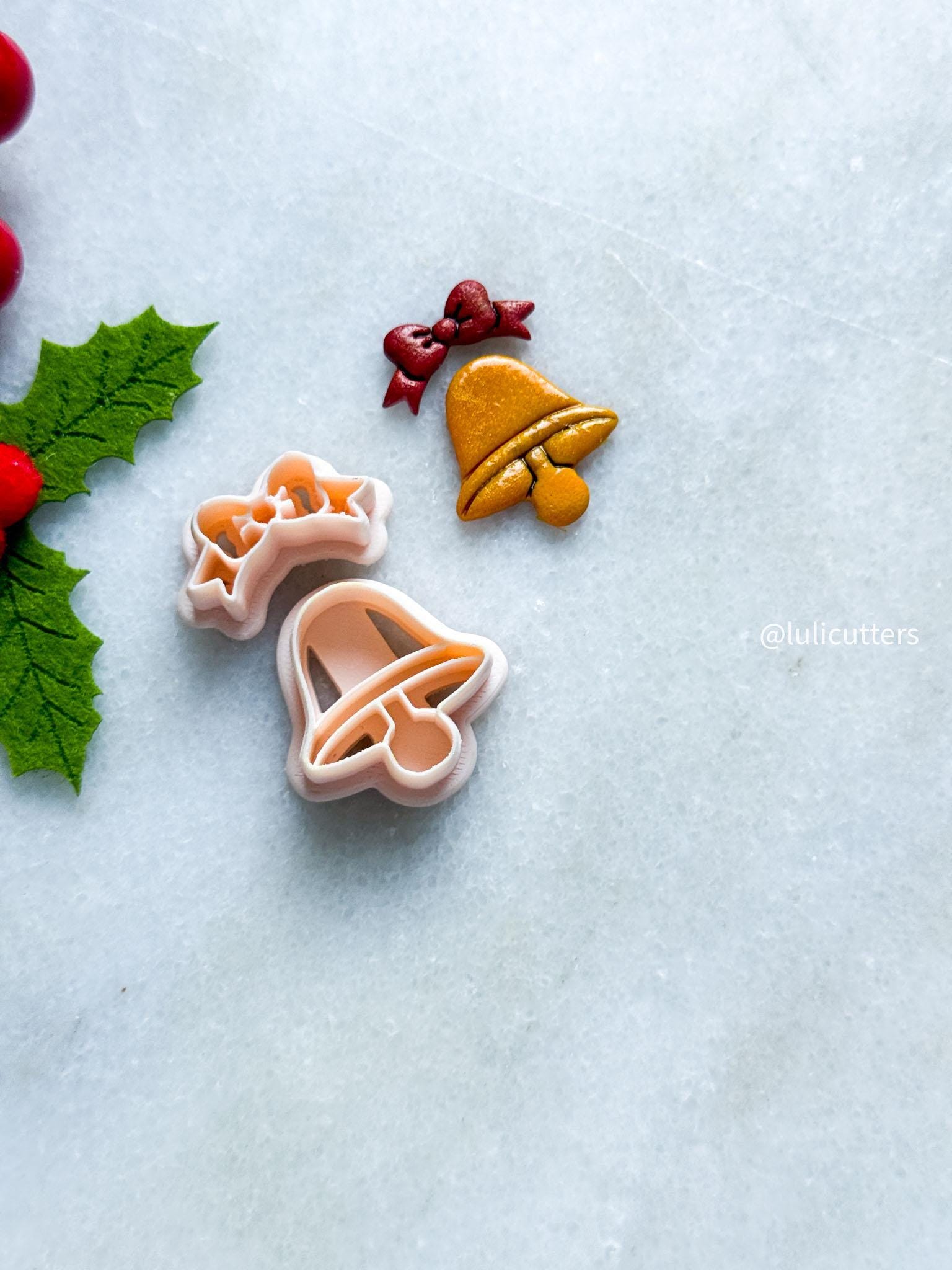 Bell & Bow Polymer Clay Cutter Set: Dangle Earring Jewelry Making