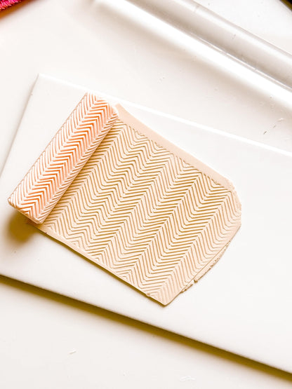 Chevron Embosser Roller for Polymer Clay Geometric Texture Tool