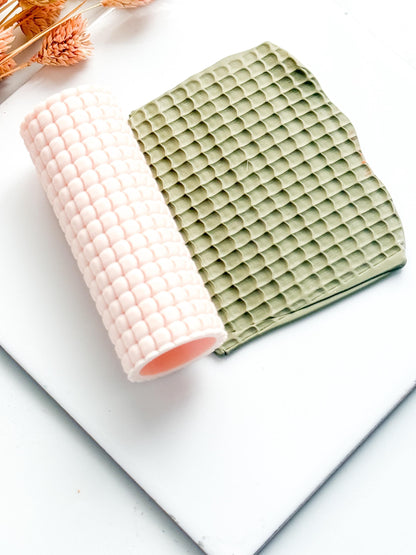 Circle Pattern Texture Roller, Polymer Clay Embossing Tool