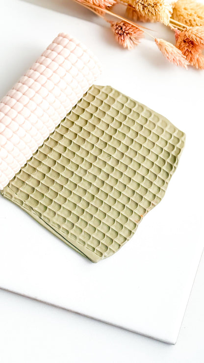 Circle Pattern Texture Roller, Polymer Clay Embossing Tool