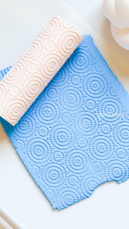 Geometric Mandala Texture Roller: Polymer Clay Imprints