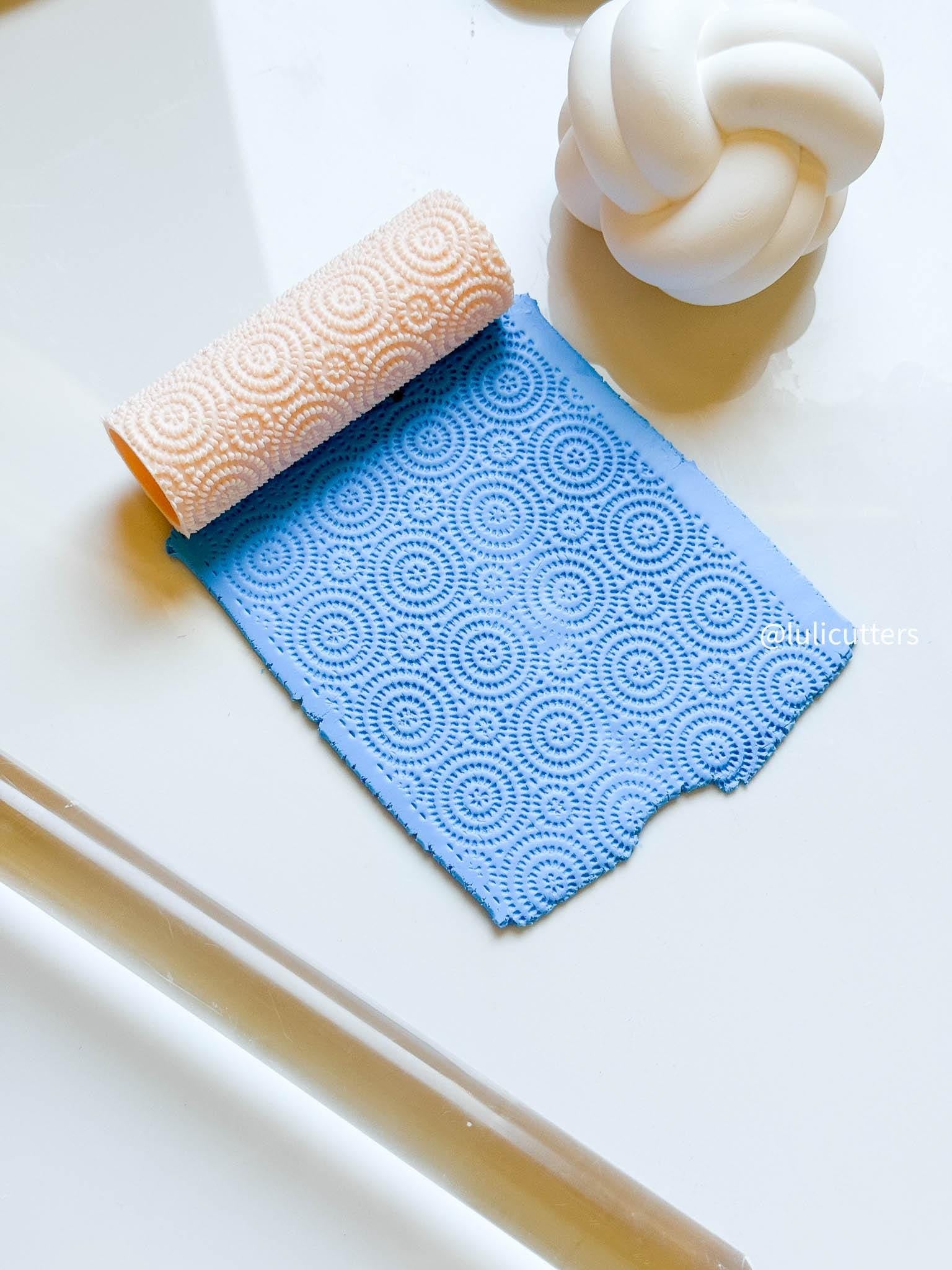 Geometric Mandala Texture Roller: Polymer Clay Imprints