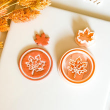Maple Leaf Cutter Set: Polymer Clay Earring Mold, Autumn Design