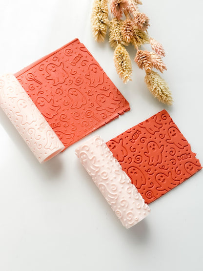 Halloween Ghost & Candy Clay Texture Roller: Polymer Clay Jewelry, Earrings