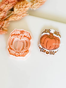 Pumpkin Clay Cutter with Leaves: Fall Jewelry Making Tool