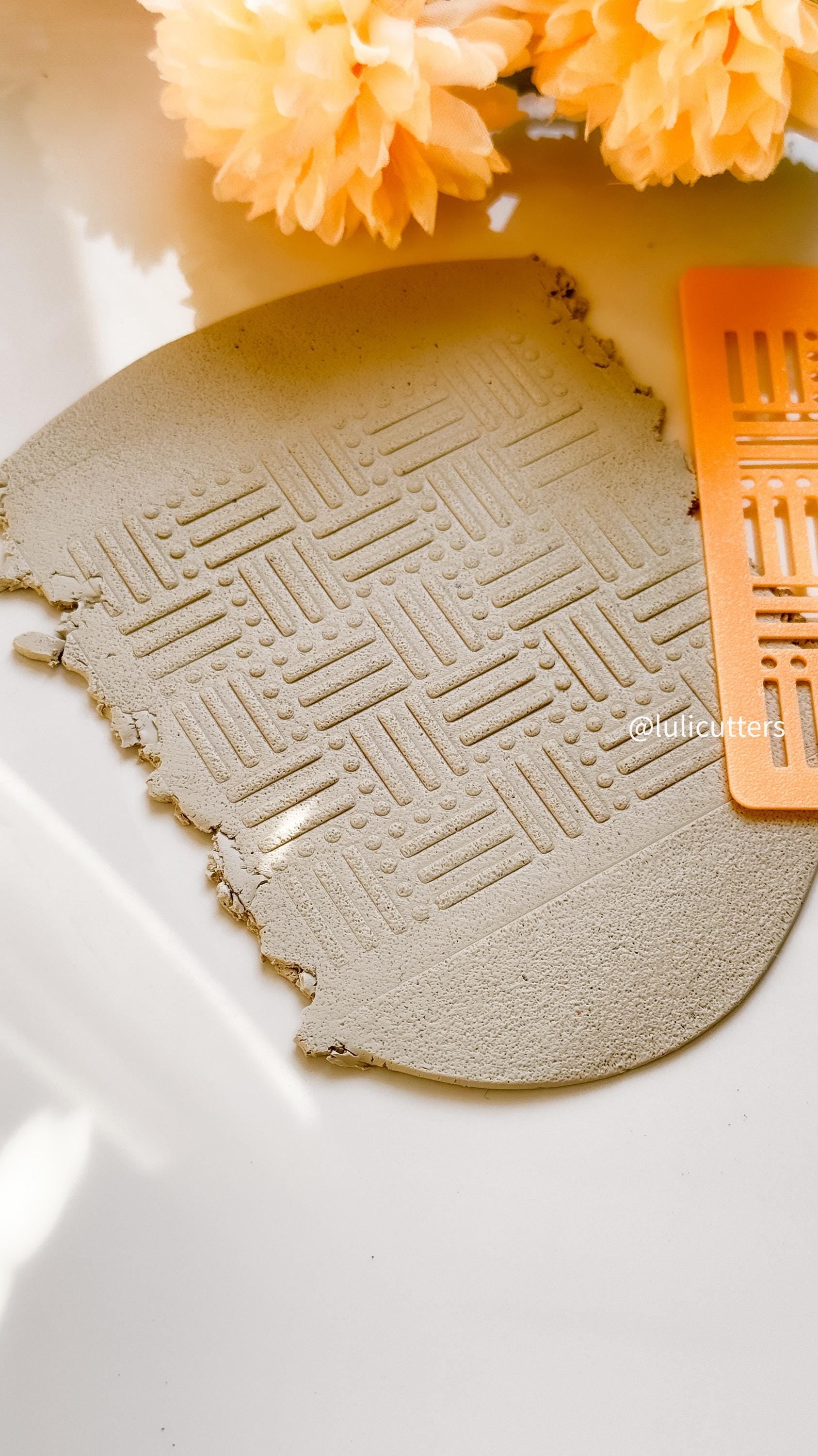 Geometric Texture Stencil | Modern Pattern for Clay & Crafts