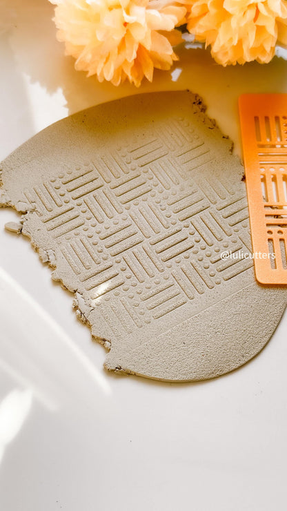 Geometric Texture Stencil | Modern Pattern for Clay & Crafts