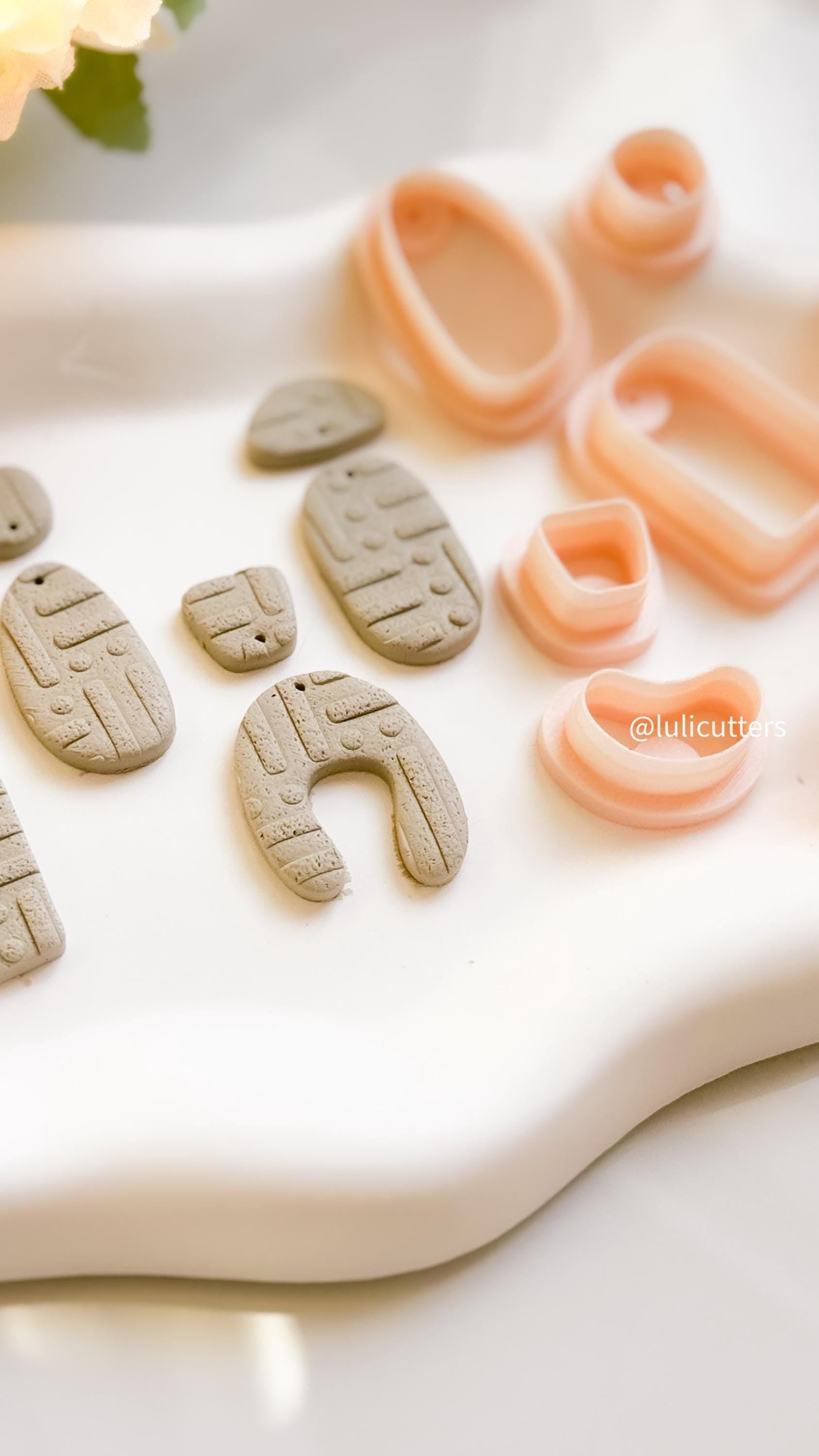 Geometric Texture Stencil | Modern Pattern for Clay & Crafts